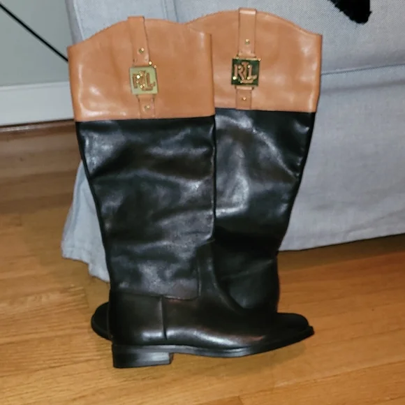 Ralph Lauren | Shoes | Two Tone Ralph Lauren Beige And Black  display picture 1